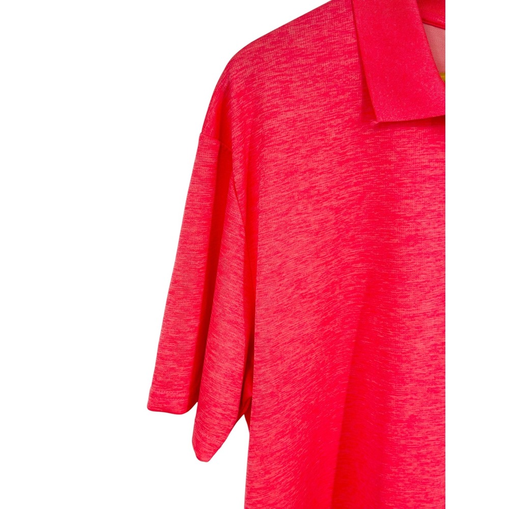 Pro Tour Mens Coolplay Golf Polo Shirt Pink Space Dye XXL - Picture 5 of 6